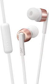 JVC In Ear 3.5mm Headphones with Mic White - HA-FX51M-W-E