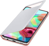Samsung Galaxy A71 S View Wallet Cover White - EF-EA715PWEGEU