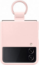 Samsung Galaxy Z Flip 4 Silicone Cover with Ring Pink - EF-PF721TPEGWW