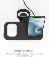 Mophie Qi 15W Wireless Charging Stand+ Black UK Plug - 401305842