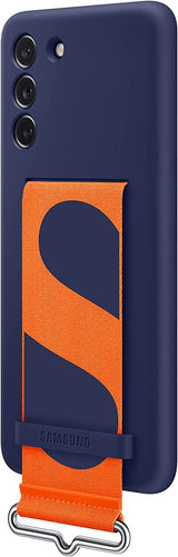 Samsung Galaxy S21 FE Silicone Cover with Strap Navy - EF-GG990TNEGWW