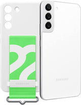 Samsung Galaxy S22 Plus Silicone Cover with Strap White - EF-GS906TWEGWW