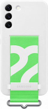 Samsung Galaxy S22 Plus Silicone Cover with Strap White - EF-GS906TWEGWW