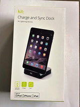 Kit Lightning Charge Sync Black Cradle Dock iPad 2 3 4 Mini Air 1 2 Pro
