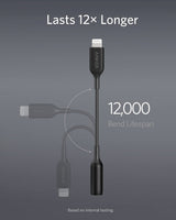Anker 3.5mm Audio Adapter with Lightning Connector - A8193H11-1