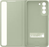Samsung Galaxy S21 FE Smart Clear View Cover Olive Green - EF-ZG990CMEGEW