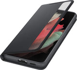 Samsung Galaxy S21 Ultra Smart Clear View Cover Black - EF-ZG998CBEGEW