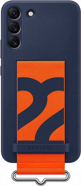 Samsung Galaxy S22 Plus Silicone Cover with Strap Navy - EF-GS906TNEGWW