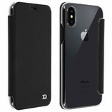 Xqisit Adour iPhone X XS Flap Cover Wallet Pouch Case Black 29970
