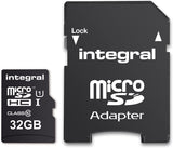 Integral 32GB Micro SDHC Memory Card Class 10 - INMSDH32G10-40U1