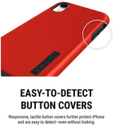 Incipio Dual Pro case for iphone XR Red/Black - IPH-1748-RBK