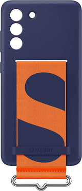 Samsung Galaxy S21 FE Silicone Cover with Strap Navy - EF-GG990TNEGWW