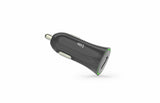 STK Lite 1 Amp Single USB In Car Charger Grey Green 12/24V