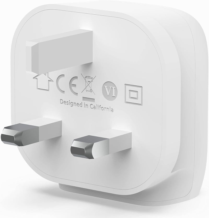 Belkin Boost Charge 20W USB C UK Wall Charger White - WCA006myWH