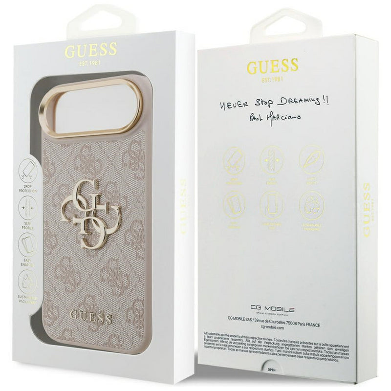 Guess Big 4G Classic Logo Case for iPhone 17 Air 6.5" Rose Gold - GUHCP17M4GMGCPI