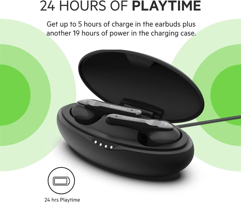 Belkin Soundform Move True Wireless Earbuds Black - PAC001btBK-GR