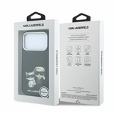 Karl Lagerfeld Smooth Karl & Choupette Bodies Sketch Case with MagSafe for iPhone 17/18 Pro Max 6.9" Black - KLHMP18X6PWKCIDK