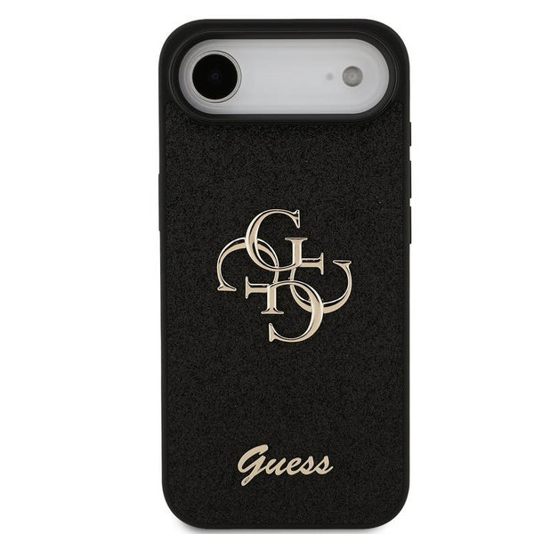 Guess PU Fixed Glitter Big 4G Metal Logo Case for iPhone 17 Air 6.5" Pink - GUHCP17MHG4SGP
