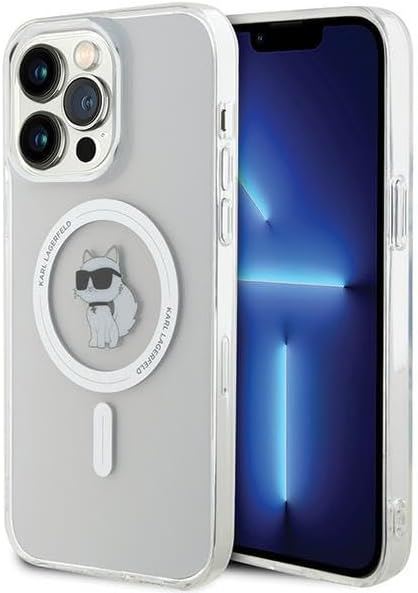 Karl Lagerfeld Choupette Hard Case with MagSafe for iphone 15 Pro Max 6.7" Clear - KLHMP15XHFCCNOT