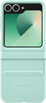 Samsung Galaxy Z Flip 6 Faux Leather/Kindsuit Case Mint - EF-VF741PMEGWW