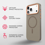 Tech21 Evo Pulse Fauxven Case with MagSafe for iPhone 17/18 Pro Max 6.9" Espresso - T21-11681