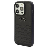 Audi GT Synthetic Leather Hard Case with MagSafe for iPhone 15 Pro Max 6.7" Black - AU-TPUPCIP15PM-GT/D2-BK