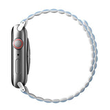 Uniq Revix Strap for Apple Watch 7/8/9/10/SE/SE2/Ultra 42/44/45/49mm White and Blue - UNIQ-45MM-REVWHTBLU