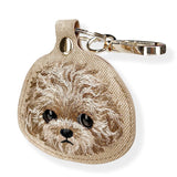 Nimmy Big Eye Cute Pet Teddy Airtag Keychain Brown - N-XDY-YSK-014