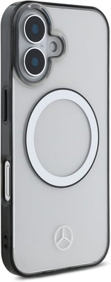 Mercedes Printed Logo Case with MagSafe for iPhone 16 6.1" Clear - MEHMP16S23HUOKC