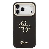 Guess PU Grained 4G Logo Stand Camera Frame Case for iPhone 17 Pro Max 6.9" Brown - GUHCP17XPCS4GSW