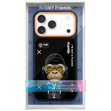 Nimmy Cool & Cute 2.0 Gorilla Case with MagSafe for iPhone 17 Pro 6.3" Black Orange - N-KMLL-IP17-PRO-016