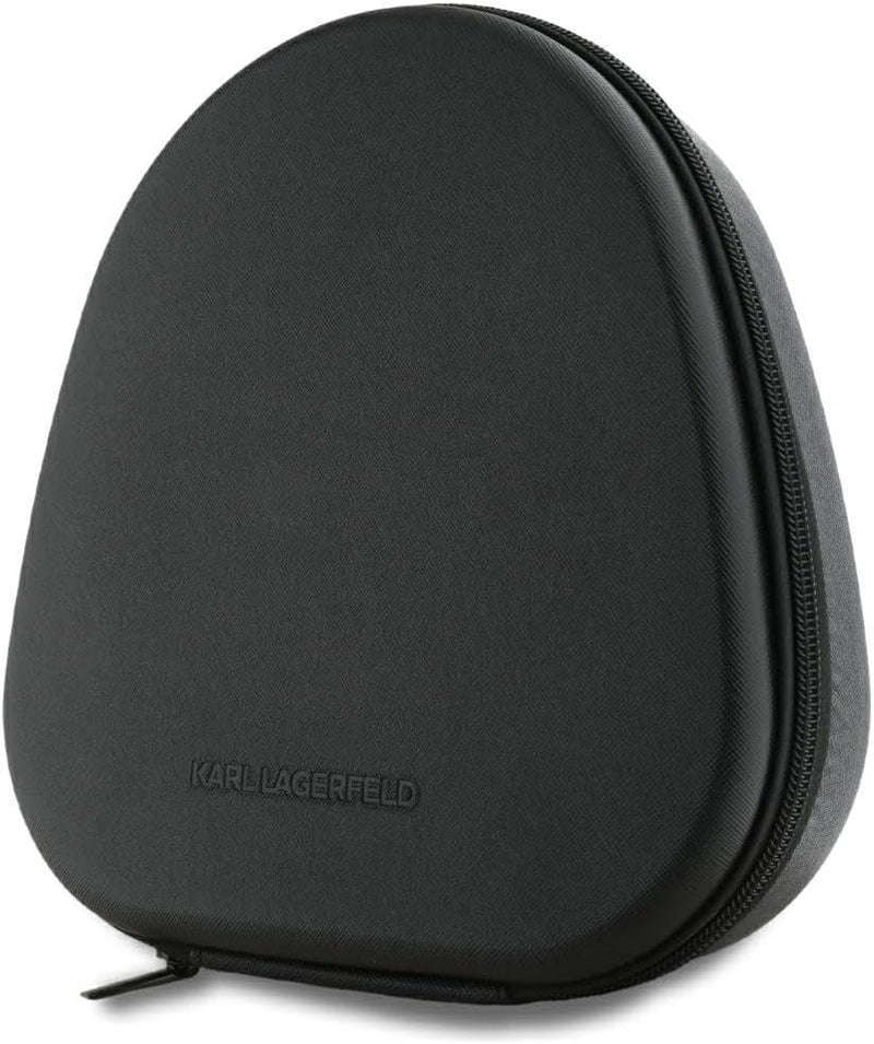 Karl Lagerfeld Saffiano Metal Logo ANC/ENC Wireless Headphones Black - KLBHP73PSACKMK