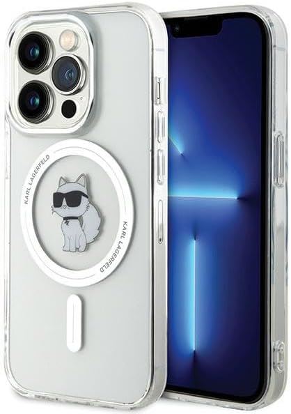 Karl Lagerfeld Choupette Hard Case with MagSafe for iphone 15 Pro 6.1" Clear - KLHMP15LHFCCNOT