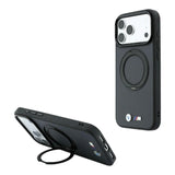 BMW Kevlar Case with 360 MagSafe Ring Stand for iPhone 17/18 Pro 6.3" Anthracite - BMHMP18L26SWTKRSG