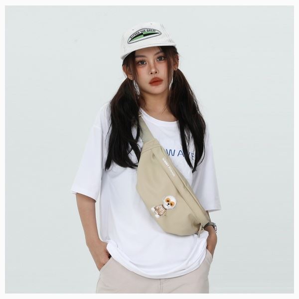Nimmy Glasses Cool Cat Shoulder Crossbody Bag Grey - N-YJ-XB-05-A