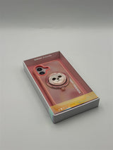 Nimmy Big Eye Cute Pet Bischon Fraise Dog Face Case with Detachable MagSafe Grip for iPhone 17 6.3" Pink - N-XDY-CXZJZH-IP17-02-A
