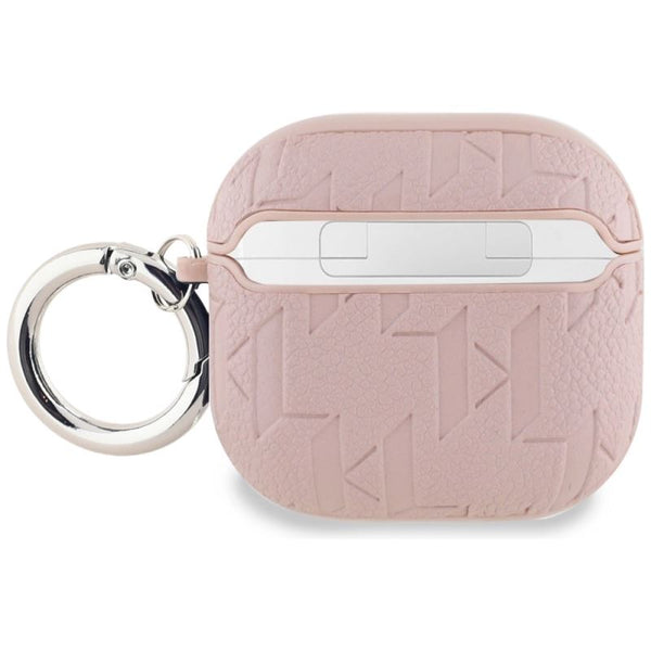 Karl Lagerfeld Monogram Karl & Choupette Head Case for AirPods 4 Pink - KLA4PGKCPP