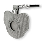 Nimmy Big Eye Cute Pet Yorkie Dog Face Airtag Keychain Grey - N-XDY-YSK-027