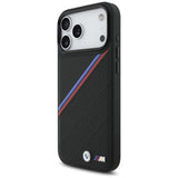 BMW M Tricolor Metal Logo Case with MagSafe for iPhone 17 Pro Max 6.9" Black - BMHMP17X25PCSPEK