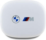 BMW M Sports Bluetooth Headphones TWS Docking Station with Printed Logo White - BMBEMIATP20LOH