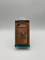Nimmy Big Eye Cute Pet Poodle Dog Face Case with Detachable MagSafe Grip for iPhone 17 Air 6.5" Brown Orange - N-XDY-CXZJZH-IP17-AIR-014
