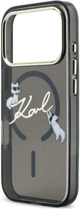 Karl Lagerfeld Script Logo Case with MagSafe for iPhone 17/18 Pro 6.3" Black - KLHMP18L5HKSCAK