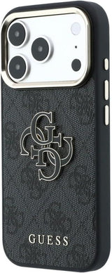 Guess 4G & Big Resin Logo Case for iPhone 17/18 Pro Max 6.9" Black - GUHCP18X6P4SRMLK