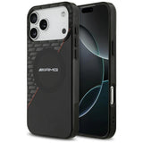 AMG Double Layer Transparent Rhombs Case with MagSafe for iPhone 17 Pro Max 6.9" Black and Red - AMHMP17X24HRDKR