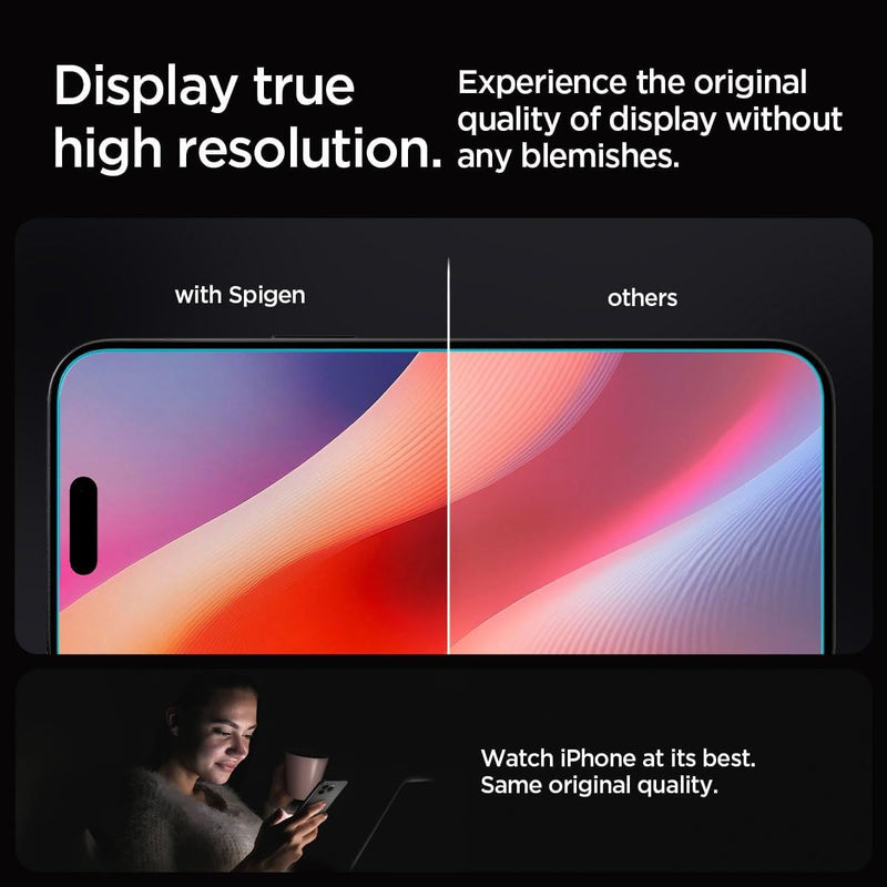 Spigen Glastr EZ Fit HD Screen Protector for iPhone 16 Pro 6.3" 1 Pack - AGL07935