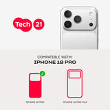 Tech21 Evo Crystal Case with MagSafe for iPhone 17/18 Pro 6.3" Clear Silver - T21-11642