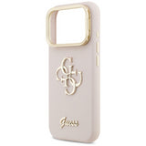 Guess Grained Big 4G Stand Camera Case for iPhone 17 Pro 6.3" Pink - GUHCP17LPCS4GSP