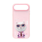 Nimmy Cool & Cute 2.0 White Rich & Beauty Cat Case with MagSafe for iPhone 17 Air 6.5" Pink - N-KMLL-IP17-AIR-04