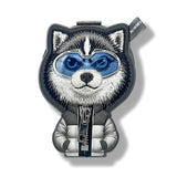 Nimmy Cool & Cute 2.0 Husky Embroidery Magnetic Stand with MagSafe Grey - N-KM-BSZJ-017