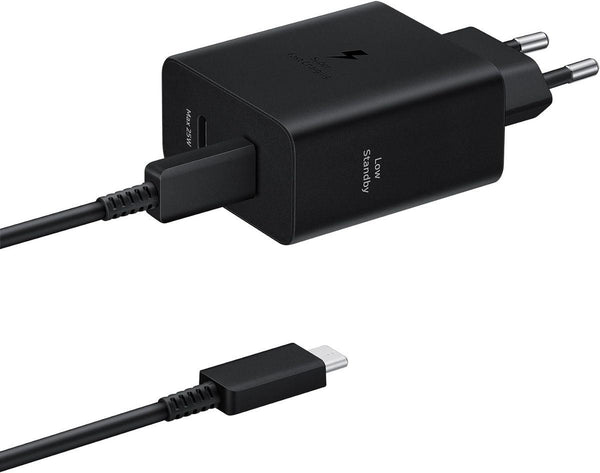 Samsung 50W USB C Mains Charger with 5 Amp Type C Cable Black EU Plug - EF-T5020XBEGWW